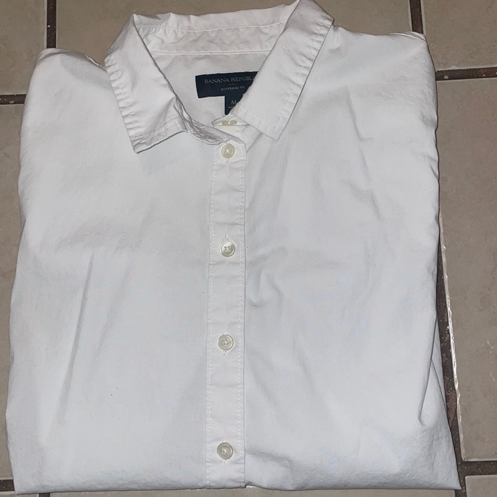 Banana Republic Boyfriend Fit Button Down